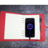 High quality gifts VIP gifts power bank notebook with light up log gift box and bag - Image 5