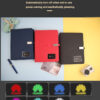 High quality gifts VIP gifts power bank notebook with light up log gift box and bag - Image 4