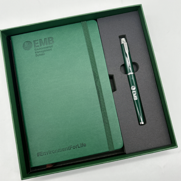 Notebook + pen gift set 2 in 1 with gift box and bag - Image 6