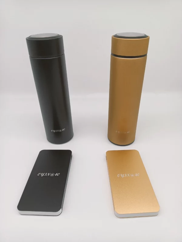 Corporate gift sets with box Vacuum cup + power bank - Image 5