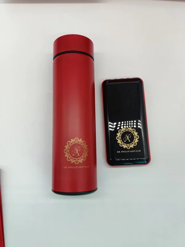 Corporate gift sets with box Vacuum cup + power bank - Image 6
