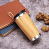 Bamboo 304 stainless steel coffee mug