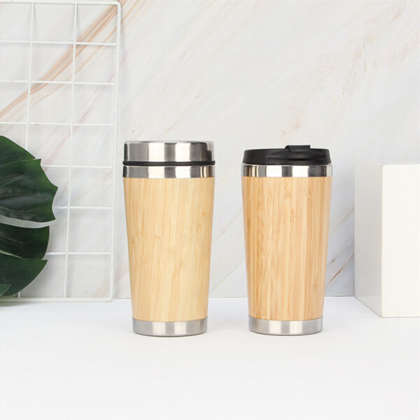 Bamboo 304 stainless steel coffee mug - Image 6