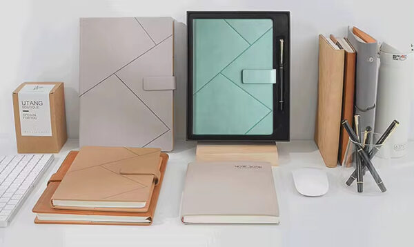 Round buckle notebook + pen gift set 2 in 1 with gift box and bag - Image 8