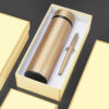 Small and cheap Corporate gift sets with box Vacuum cup + metal pen - Image 3