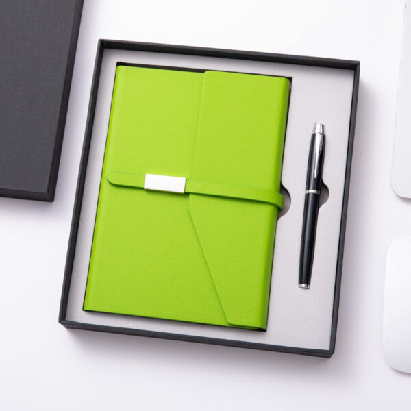 Notebook 3 folds + pen gift set 2 in 1 with gift box and bag - Image 4