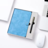Round buckle notebook + pen gift set 2 in 1 with gift box and bag - Image 2