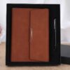 Round buckle notebook + pen gift set 2 in 1 with gift box and bag - Image 2