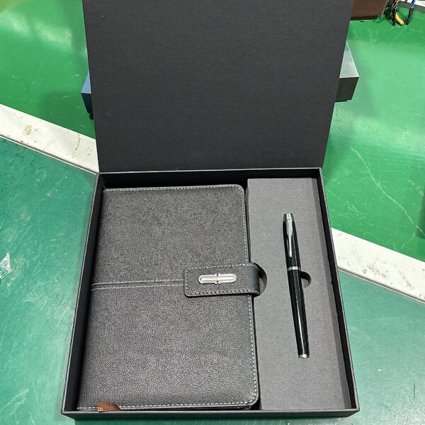 A5 perfect binding notebook + pen gift set 2 in 1 with gift box and bag - Image 4