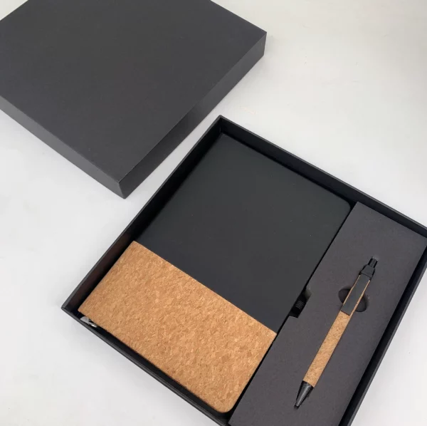 A5 perfect binding notebook + pen gift set 2 in 1 with gift box and bag - Image 7