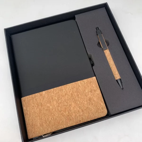 A5 perfect binding notebook + pen gift set 2 in 1 with gift box and bag - Image 6