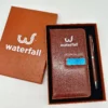 A6 perfect binding notebook + pen gift set 2 in 1 with gift box and bag