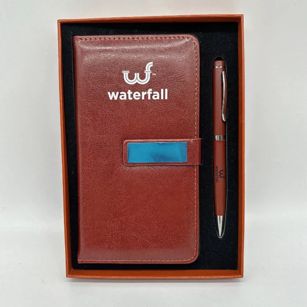 A6 perfect binding notebook + pen gift set 2 in 1 with gift box and bag - Image 3