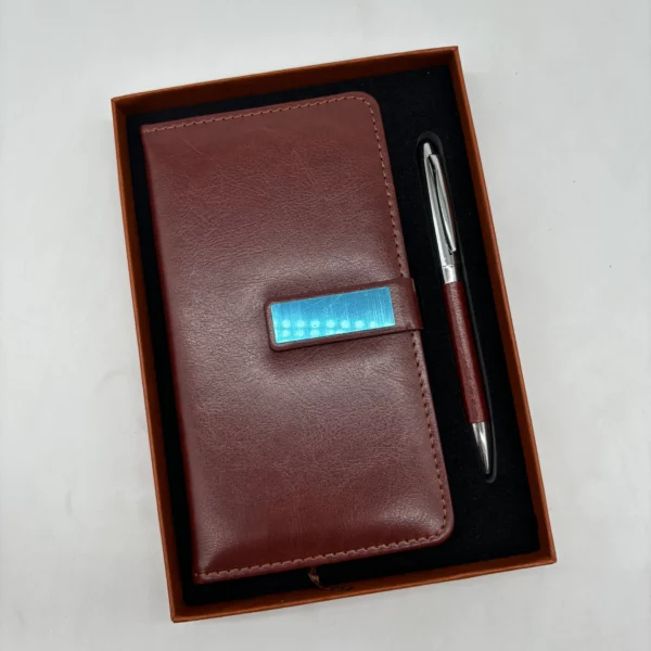A6 perfect binding notebook + pen gift set 2 in 1 with gift box and bag - Image 5