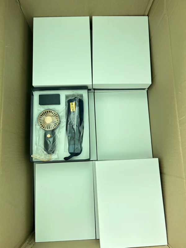 Umbrella + portable fan with box and bag useful gifts corporate gifts - Image 2