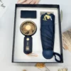 Umbrella + portable fan with box and bag useful gifts corporate gifts