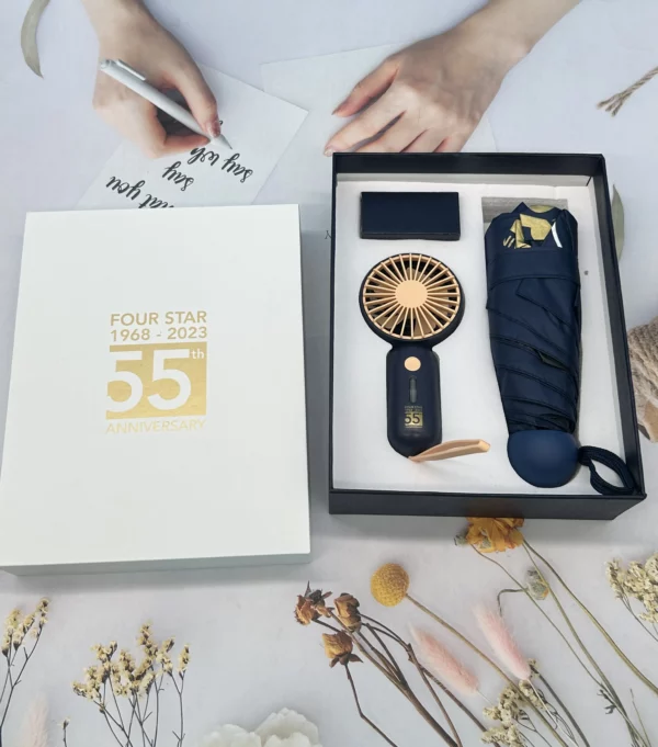 Umbrella + portable fan with box and bag useful gifts corporate gifts - Image 5