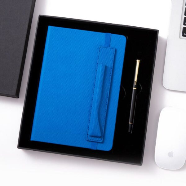 A5 perfect binding notebook + pen gift set 2 in 1 with gift box and bag - Image 2