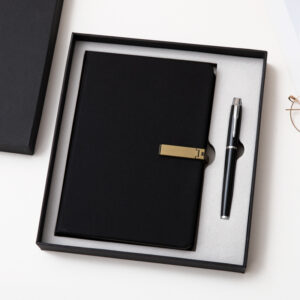 A5 perfect binding notebook with phone holder buckle + pen gift set 2 in 1 with gift box and bag (Copy)