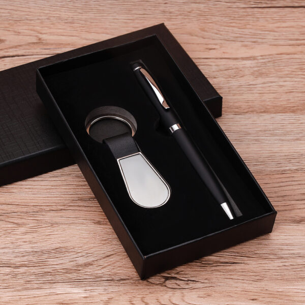 Small cheap gift sets with box pen + keychain - Image 4