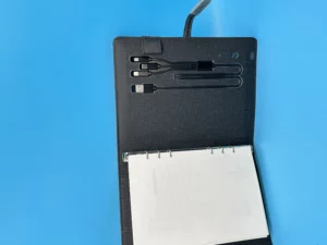 High quality mutifunctional power bank notebook gift set