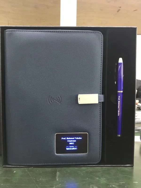 High quality mutifunctional power bank notebook gift set - Image 2