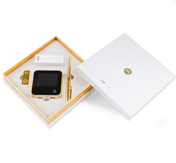 Unique Photo Album Power Bank (7800mAh), Metal Pen & Gold Bar 16GB USB Drive Tech Gift Set - Image 3