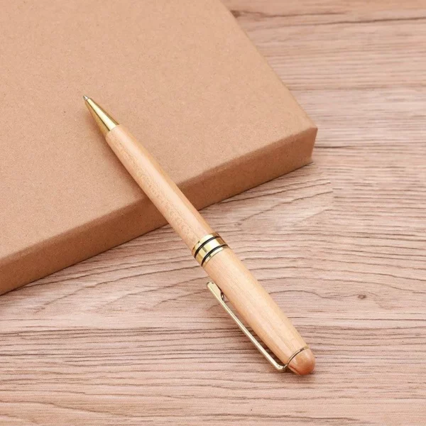 Eco-Friendly Bamboo Keychain, Pen & Card Holder Sustainable Gift Box Set - Image 8