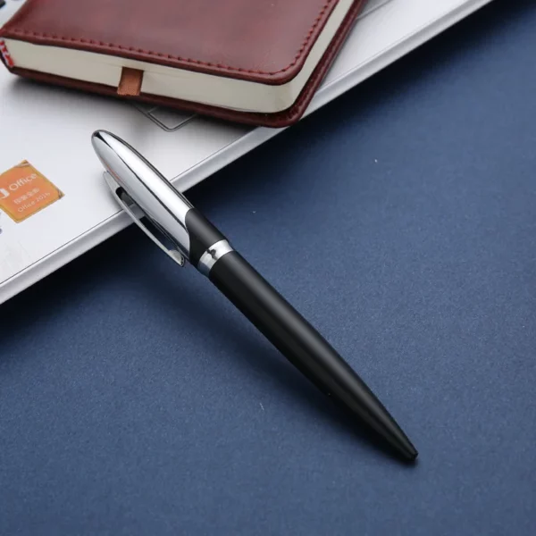Sophisticated Black/Blue/Gray PU & Metal Card Holder, Metal Pen & 16GB USB Drive Business Gift Box Set - Image 10
