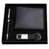 Stylish PU Leather Wallet, Keychain & Metal Pen Professional Gift Box Set - Image 2