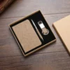 Compact A7 Notebook, Pen & Keychain Essentials Gift Box Set