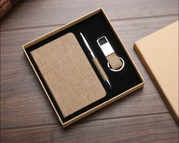 Compact A7 Notebook, Pen & Keychain Essentials Gift Box Set - Image 5