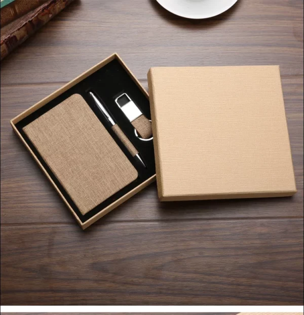 Compact A7 Notebook, Pen & Keychain Essentials Gift Box Set - Image 6