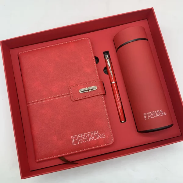 Thoughtful & Practical Gift for Any Occasion: The Complete Set with a Durable Bottle, Quality Notebook, and Smooth-Writing Pen - Image 2