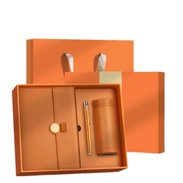 Thoughtfully Curated Daily Essentials Gift Box: Elevate Your Workspace with a Durable Bottle, Elegant Notebook, and Smooth Pen - Image 2
