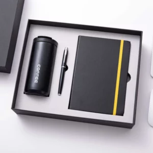 Elevate Your Everyday Routines: A Comprehensive Gift Box with a Functional Bottle, Inviting Notebook, and Classic Pen