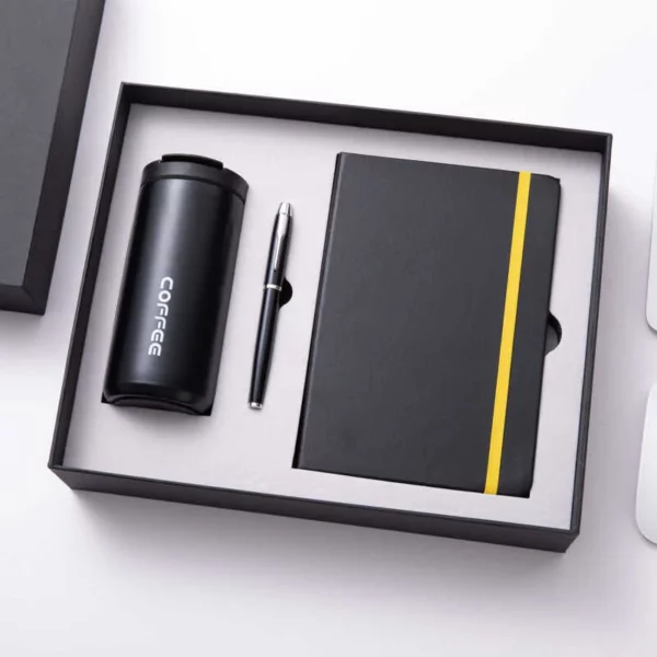 Elevate Your Everyday Routines: A Comprehensive Gift Box with a Functional Bottle, Inviting Notebook, and Classic Pen