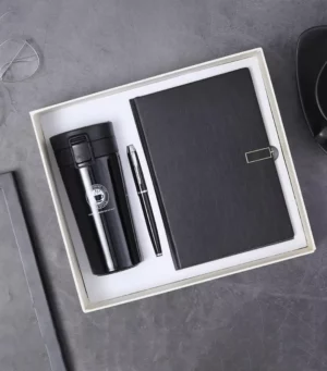 Journey to Productivity & Wellness Gift: Equipped with a Leak-Proof Bottle, Blank Canvas Notebook, and Ergonomic Pen for Your Adventures