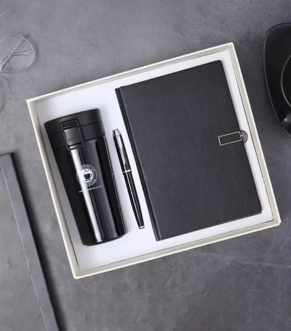 Journey to Productivity & Wellness Gift: Equipped with a Leak-Proof Bottle, Blank Canvas Notebook, and Ergonomic Pen for Your Adventures