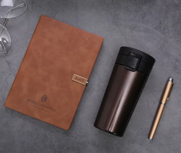 Journey to Productivity & Wellness Gift: Equipped with a Leak-Proof Bottle, Blank Canvas Notebook, and Ergonomic Pen for Your Adventures - Image 6