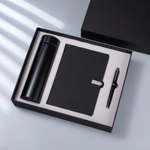 Curated Gifts for the Discerning Individual: Experience Quality and Utility with This Premium Bottle, Notebook, and Pen Ensemble