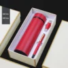 Premium 304 Stainless Steel Bottle, Metal Pen & 16GB USB Drive Gift Set (Blue/Red/Black/Gold/Silver) with Box & Bag - Image 2