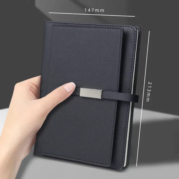 A5 Notebook, Metal Pen & PU Card Holder Professional Gift Set with Box & Bag - Image 6
