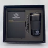 Black Stainless Steel Coffee Cup, A5 Notebook & Metal Pen Executive Gift Set with Box & Bag - Image 7