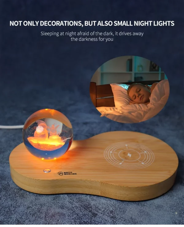 Eco-Friendly Wood Wireless Charger (3D Logo), Wireless Speaker & Pen Desk Set with Box & Bag - Image 6