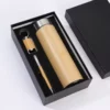 Natural Wood Keychain, Pen & Bottle Sustainable Gift Set with Box & Bag - Image 3