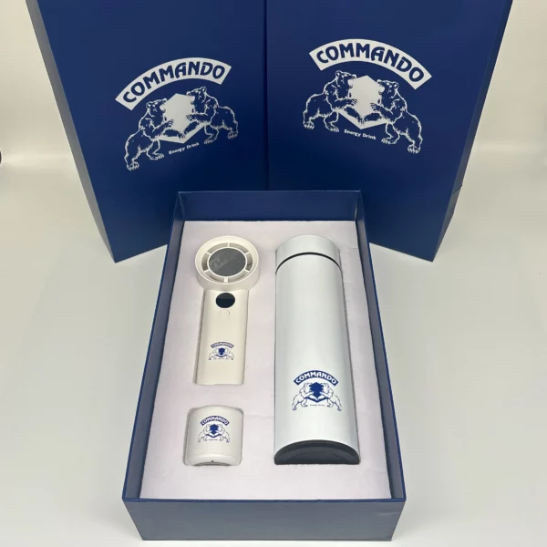 Innovative 3-in-1 Mini Fan, Bluetooth Speaker & Smart Thermos Bottle Gift Set with Temperature Display & Bag - Image 8