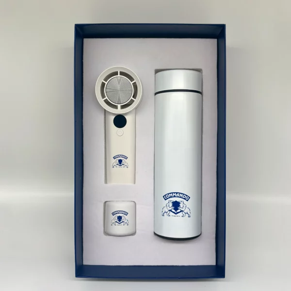 Innovative 3-in-1 Mini Fan, Bluetooth Speaker & Smart Thermos Bottle Gift Set with Temperature Display & Bag - Image 5