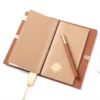 Elegant A6 Account Notebook, Brass Buckle, Brass Bookmark & Wood Metal Pen Gift Set with Box & Bag - Image 6