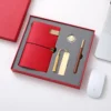 Elegant A6 Account Notebook, Brass Buckle, Brass Bookmark & Wood Metal Pen Gift Set with Box & Bag - Image 4